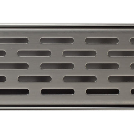 ALFI brand ABLD36C-BSS 36" Modern Stainless Steel Linear Shower Drain with Groove Holes Alfi Brand