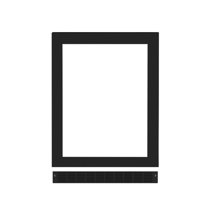 ZLINE 24 in. Touchstone Undercounter Refrigeration Door in Black Matte (RPO-BLM-24)