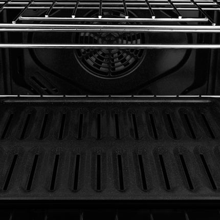 ZLINE 30 in. Autograph Edition Professional True Convection Single Wall Oven with Air Fry and Self Clean in Black Stainless Steel with Polished Gold Handle (WASBZ-30-G)