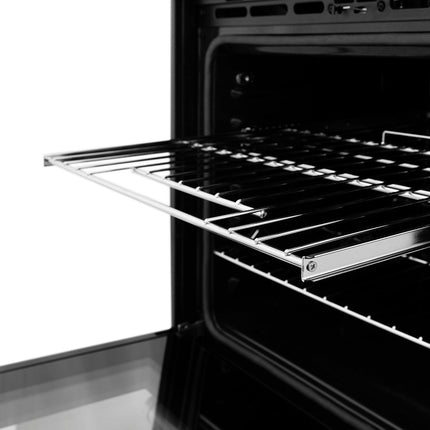 ZLINE Autograph Edition 30 in. Professional True Convection Single Wall Oven with Air Fry and Self Clean in Black Stainless Steel with Champagne Bronze Helix Handle (WASBZ-30-KCB)