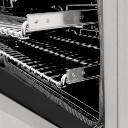 ZLINE Autograph Edition 24 in. 2.8 cu. ft. Legacy Dual Fuel Range with 4 Burner Gas Cooktop and Electric Convection Oven in Satin Stainless Steel and Matte Black Accents (RASZ-SN-24-MB)