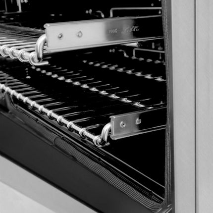 ZLINE Autograph Edition 48 in. 6.0 cu. ft. Legacy Dual Fuel Range with 7 Burner Gas Cooktop and 2 Electric Ovens in Satin Stainless Steel and Polished Gold Accents (RASZ-SN-48-G)