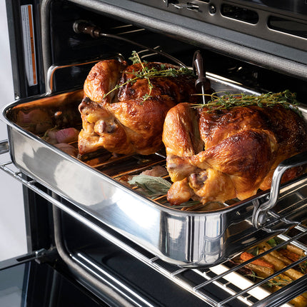 ZLINE Autograph Edition 30 in. Professional True Convection Single Wall Oven with Air Fry and Self Clean in Satin Stainless Steel with Champagne Bronze Helix Handle (WASSZ-30-KCB)
