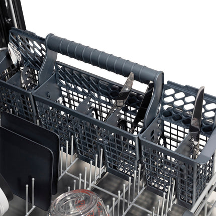 ZLINE Autograph Edition 24 in. Monument Series 3rd Rack Top Touch Control Tall Tub Dishwasher in Stainless Steel with Champagne Bronze Helix Handle, 45dBa (DWMTZ-30424-KCB)