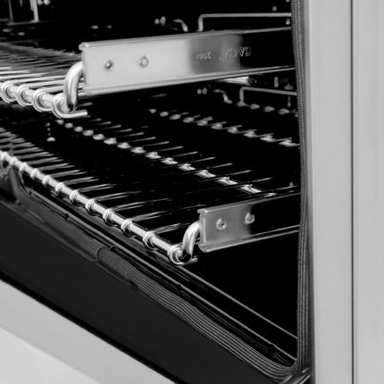 ZLINE Autograph Edition 24 in. 2.8 cu. ft. Legacy Dual Fuel Range with 4 Burner Gas Cooktop and Electric Convection Oven in Stainless Steel and Matte Black Accents (RAZ-24-MB)