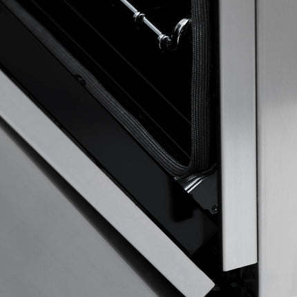 ZLINE Autograph Edition 24 in. 2.8 cu. ft. Legacy Dual Fuel Range with 4 Burner Gas Cooktop and Electric Convection Oven in Stainless Steel and Matte Black Accents (RAZ-24-MB)