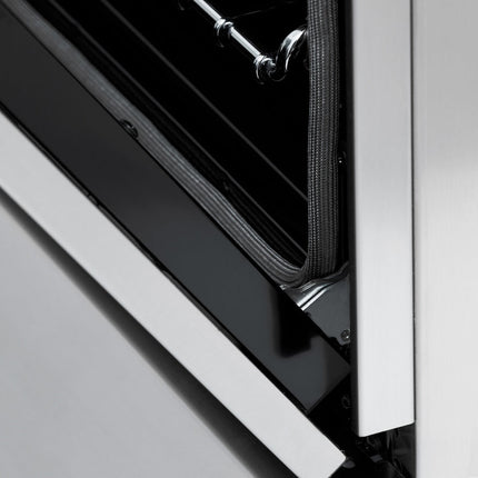 ZLINE Autograph Edition 48 in. 6.0 cu. ft. Legacy Dual Fuel Range with 7 Burner Gas Cooktop and 2 Electric Ovens in Stainless Steel and Matte Black Accents (RAZ-48-MB)