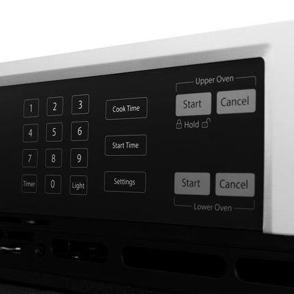 ZLINE Autograph Edition 30 in. Professional True Convection Double Wall Oven with Air Fry and Self Clean in Stainless Steel with Polished Nickel Helix Handles (WADZ-30-KPN)