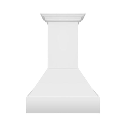ZLINE 36 in. Wooden Wall Mount Range Hood in Rustic Bright White Finish (355WW-36)