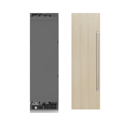 ZLINE 24 in. 12.4 cu. ft. Panel Ready Column Freezer with Graphite Gray Interior (RBCFV-24)