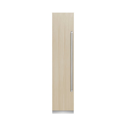 ZLINE 18 in. 8.6 cu. ft. Panel Ready Left Hinge Column Freezer with Graphite Gray Interior (RBCFVL-18)