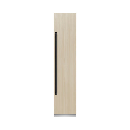 ZLINE Autograph Edition 18 in. 8.6 cu. ft. Panel Ready Right Hinge Column Freezer with Graphite Gray Interior and Matte Black Accents (RBCFVRZ-18-MB)