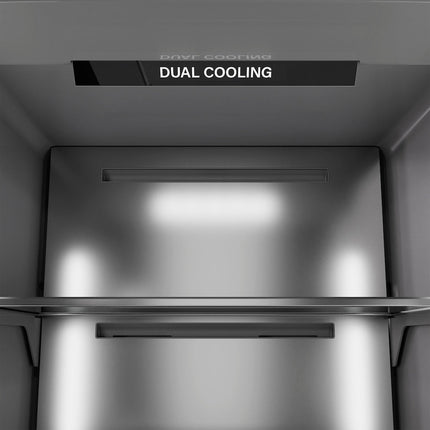 ZLINE Autograph Edition 24 in. 12.5 cu. ft. Panel Ready Column Refrigerator with Graphite Gray Interior and Polished Gold Accents (RBCRVZ-24-G)