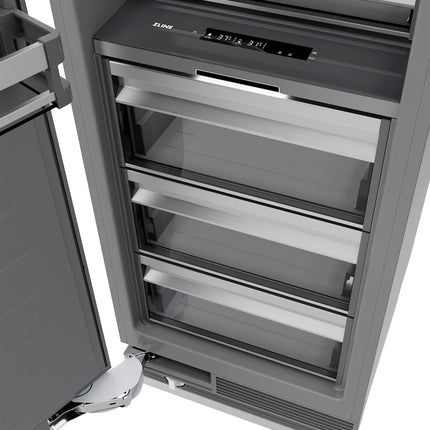 ZLINE Autograph Edition 30 in. 16.7 cu. ft. Panel Ready Column Refrigerator with Graphite Gray Interior and Matte Black Accents (RBCRVZ-30-MB)