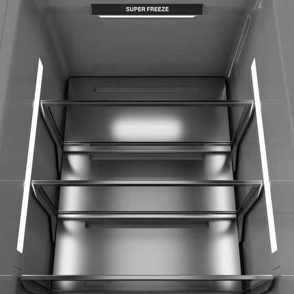 ZLINE 24 in. 12.4 cu. ft. Column Freezer in Stainless Steel with Graphite Gray Interior (RCFV-304-24)