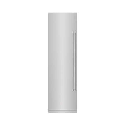 ZLINE 24 in. 12.4 cu. ft. Column Freezer in Stainless Steel with Graphite Gray Interior (RCFV-304-24)