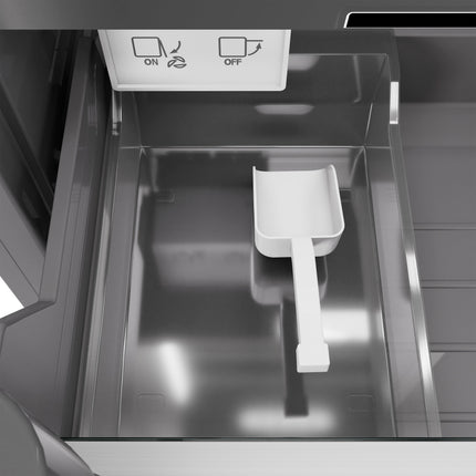 ZLINE 18 in. 8.6 cu. ft. Left Hinge Column Freezer in Stainless Steel with Graphite Gray Interior (RCFVL-304-18)