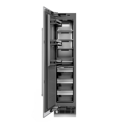 ZLINE 18 in. 8.6 cu. ft. Left Hinge Column Freezer in Stainless Steel with Graphite Gray Interior (RCFVL-304-18)
