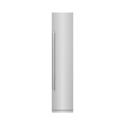 ZLINE 18 in. 8.6 cu. ft. Right Hinge Column Freezer in Stainless Steel with Graphite Gray Interior (RCFVR-304-18)