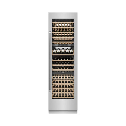 ZLINE 24 in. 12.4 cu. ft. Triple Zone 100 Bottle Column Wine Cooler in Stainless Steel (RCWV-304-24)