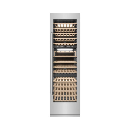ZLINE 24 in. 12.4 cu. ft. Triple Zone 100 Bottle Column Wine Cooler in Stainless Steel (RCWV-304-24)