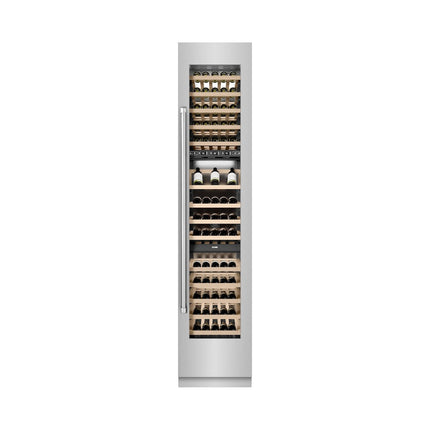 ZLINE 18 in. 9.0 cu. ft. Triple Zone 68 Bottle Right Hinge Column Wine Cooler in Stainless Steel (RCWVR-304-18)