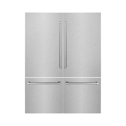 ZLINE 60 in. Refrigerator Panels in Satin Stainless Steel for a 60 in. Built-in Refrigerator (RPBIV-SN-60)