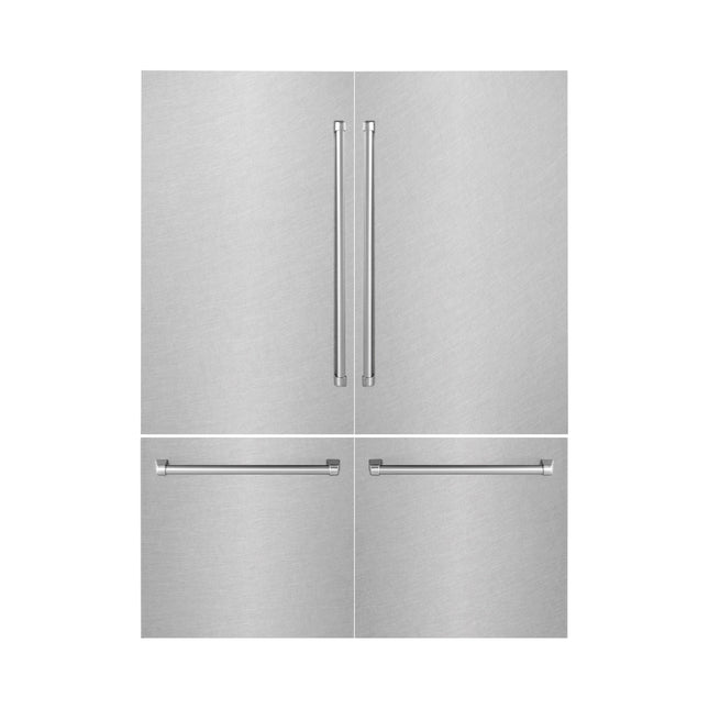 ZLINE 60 in. Refrigerator Panels in Satin Stainless Steel for a 60 in. Built-in Refrigerator (RPBIV-SN-60)