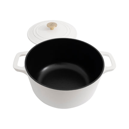 ZLINE 5-Piece Enameled Cast Iron Cookware Set in White Matte (CWSETS-WM-5)