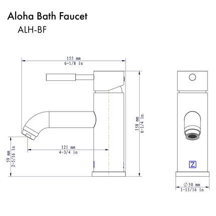 ZLINE Aloha Single Handle Bath Faucet in Champagne Bronze (ALH-BF-CB)