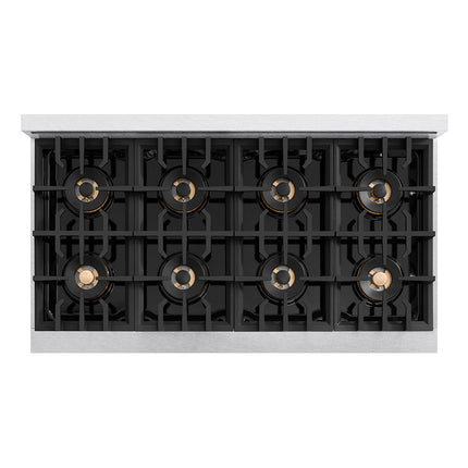 ZLINE 48 in. Classic Gas Rangetop with 8 Burner DuoPro™ Cooktop in Satin Stainless Steel (PCRTS-48)