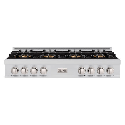 ZLINE 48 in. Classic Gas Rangetop with 8 Burner DuoPro™ Cooktop in Stainless Steel (PCRT48)