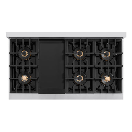 ZLINE 48 in. Classic Gas Rangetop with 8 Burner DuoPro™ Cooktop in Stainless Steel (PCRT48)