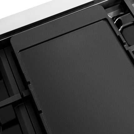 ZLINE Autograph Edition 48 in. Classic Gas Rangetop with 8 Burner DuoPro™ Cooktop in Stainless Steel and Matte Black Accents (PCRTZ-48-MB)