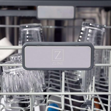 ZLINE Autograph Edition 30 in. Kitchen Package with Stainless Steel Dual Fuel Range, Range Hood, Dishwasher, and Refrigerator with External Water Dispenser with Polished Gold Accents (4AKPR-RARHDWM30-G)
