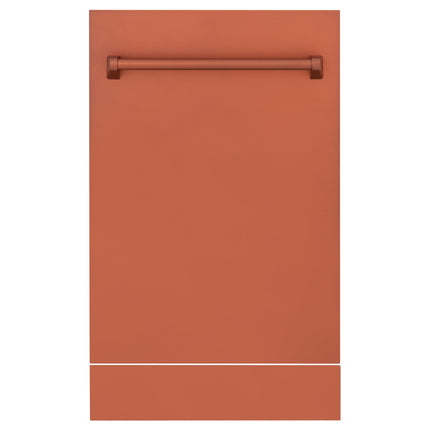 ZLINE 18" Tallac Dishwasher Panel in Copper with Traditional Handle (DPV-C-18)