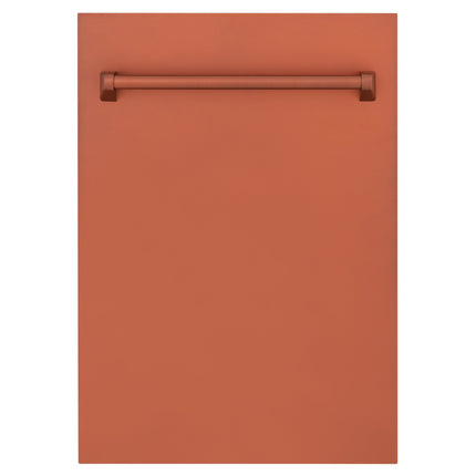 ZLINE 18" Tallac Dishwasher Panel in Copper with Traditional Handle (DPV-C-18)