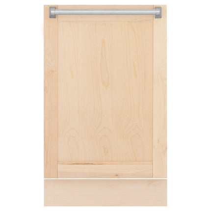ZLINE 18" Tallac Dishwasher Panel in Unfinished Wood with Traditional Handle (DPV-UF-18)