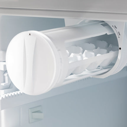ZLINE Autograph Edition 36 in. 22.5 cu. ft. Counter-Depth French Door Refrigerator with Ice Maker in Fingerprint-Resistant Black Stainless Steel and Polished Gold Helix Handles (RFMZ-36-BS-KG)