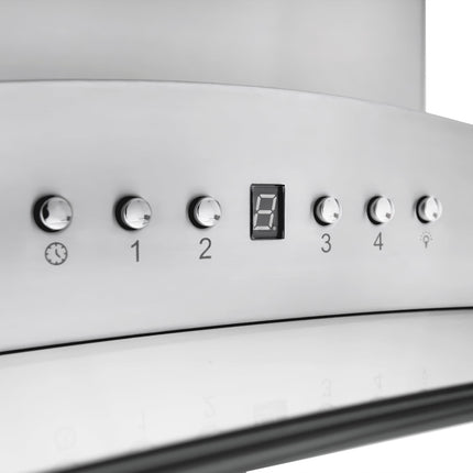 36" ZLINE CrownSound™Ducted Vent Island Mount Range Hood in Stainless Steel with Built-in Bluetooth Speakers (GL9iCRN-BT-36)