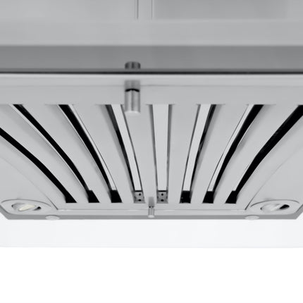 36" ZLINE CrownSound™Ducted Vent Island Mount Range Hood in Stainless Steel with Built-in Bluetooth Speakers (GL9iCRN-BT-36)