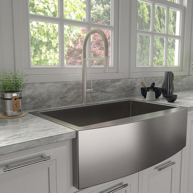 ZLINE Incline Kitchen Faucet in Brushed Nickel (INC-KF-BN)
