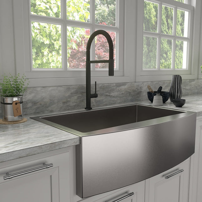 ZLINE Incline Kitchen Faucet in Matte Black (INC-KF-MB)