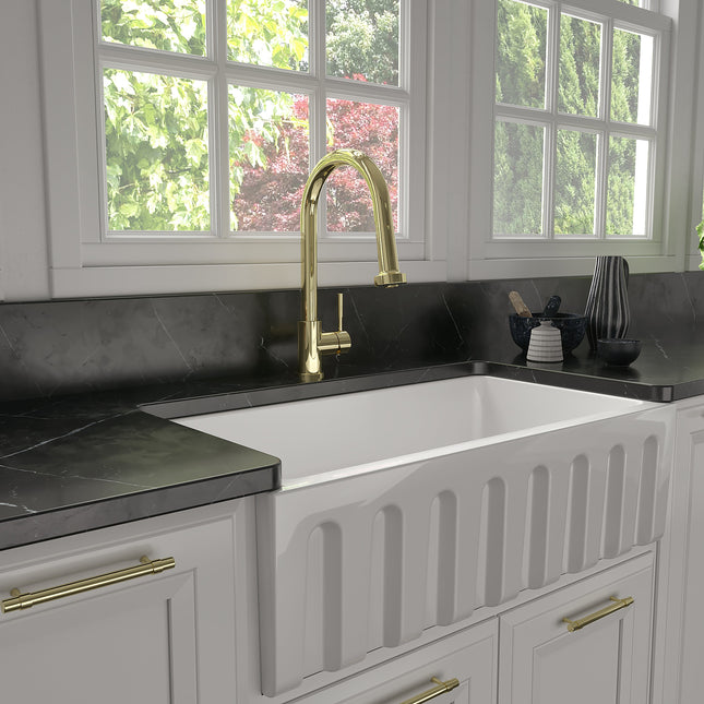 ZLINE Monet Kitchen Faucet in Polished Gold (MON-KF-PG)