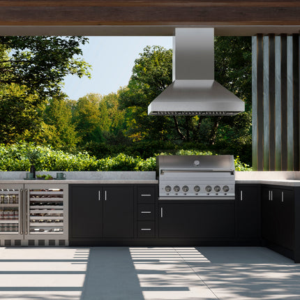 ZLINE 48 in. Island Mount Outdoor Grill Hood (GOi1-48)
