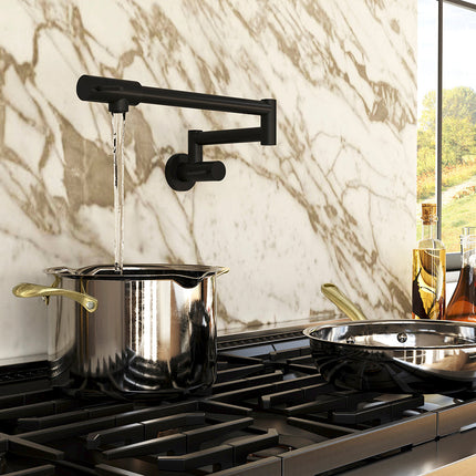 ZLINE Gemini Pot Filler in Matte Black (GEM-FPF-MB)