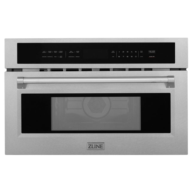 ZLINE 30 in. 1.6 cu ft. Built-in Convection Microwave Oven in Satin Stainless Steel with Speed and Sensor Cooking (MWO-30-SS)