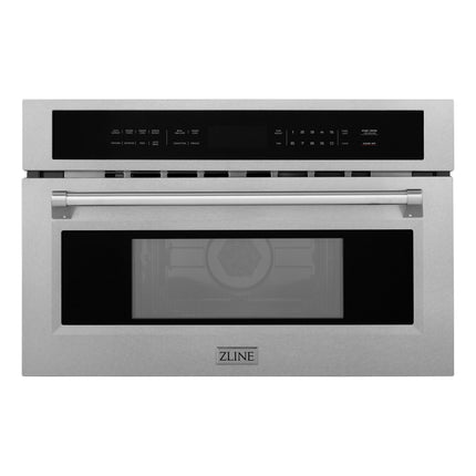 ZLINE 30 in. 1.6 cu ft. Built-in Convection Microwave Oven in Satin Stainless Steel with Speed and Sensor Cooking (MWO-30-SS)