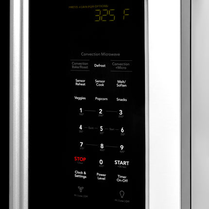 ZLINE 1.5 cu. ft. Over the Range Convection Microwave Oven in Stainless Steel with Traditional Handle and Sensor Cooking (MWO-OTR-H-30)