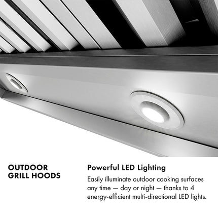 ZLINE 60 in. Under Cabinet Outdoor Grill Hood (GOU2-60)